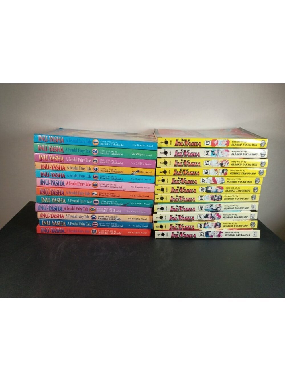 Inuyasha Manga Volumes 1-23 Set by Rumiko Takahashi Viz Media And Action Edition